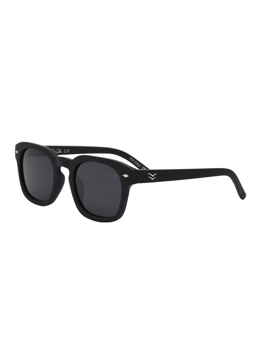 I-SEA Blair 2.0 sunglasses, black frame with smoke polarised lens