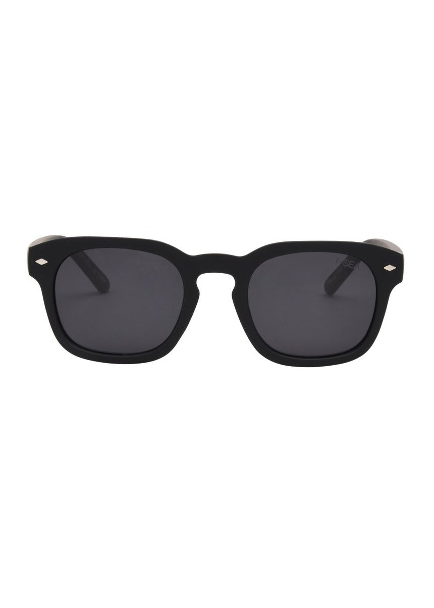 I-SEA Blair 2.0 sunglasses, black frame with smoke polarised lens