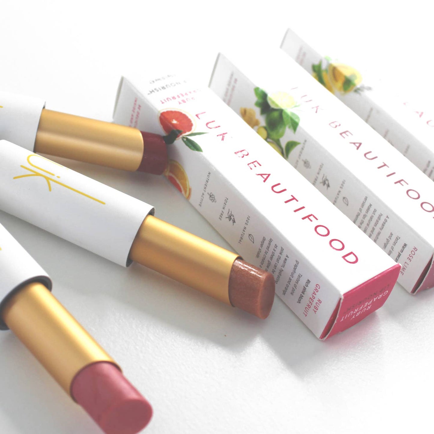 Luk Beautifood - QUICK SHOP 14 Lip Nourish™ Natural Lipstick Shades: Peach Melon