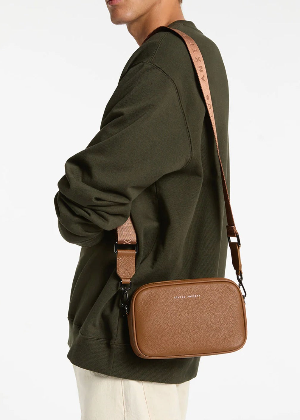 Plunder Bag With Dual Straps - Camel
