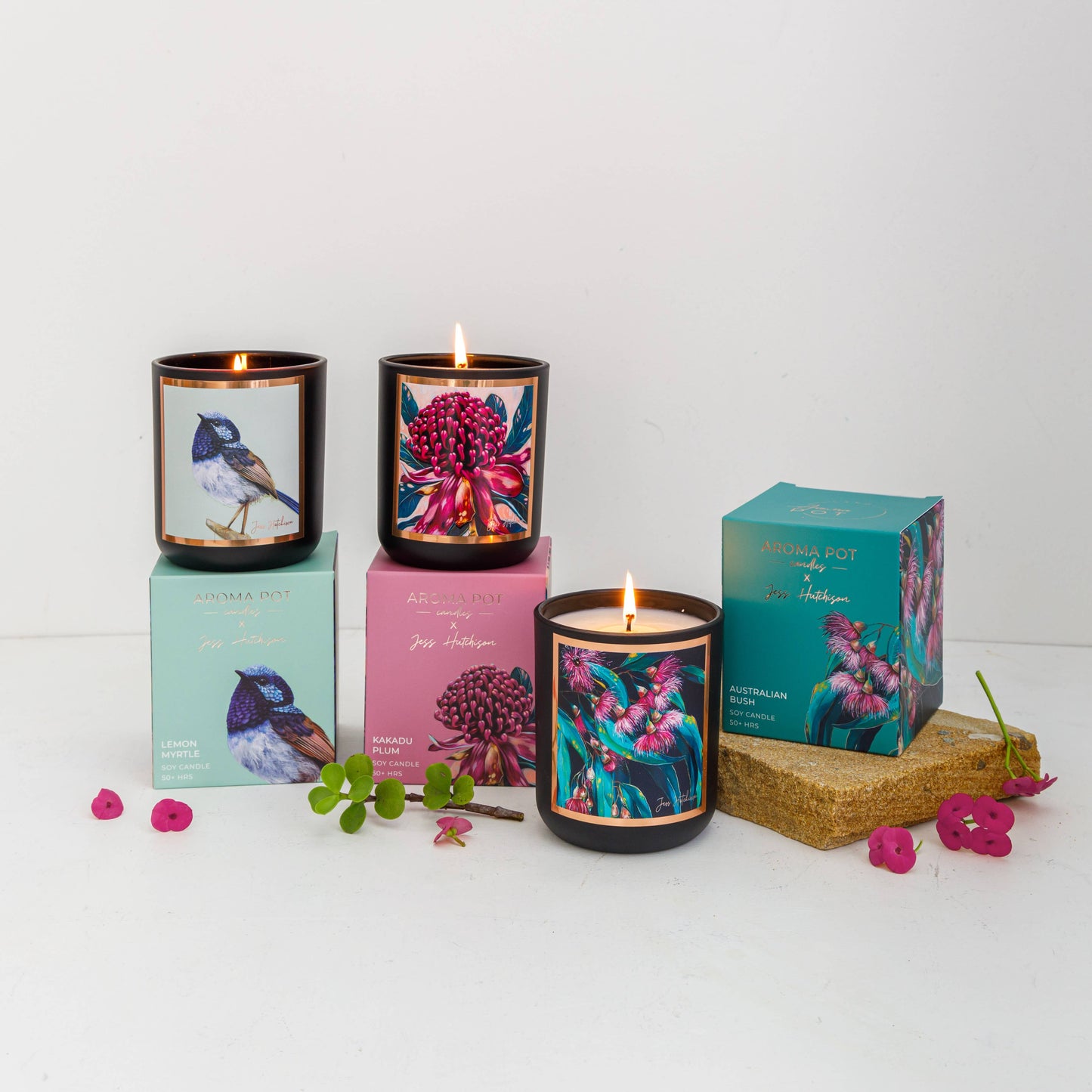 Aroma Pot - 50+hrs Australian artist soy candle - Australian bush