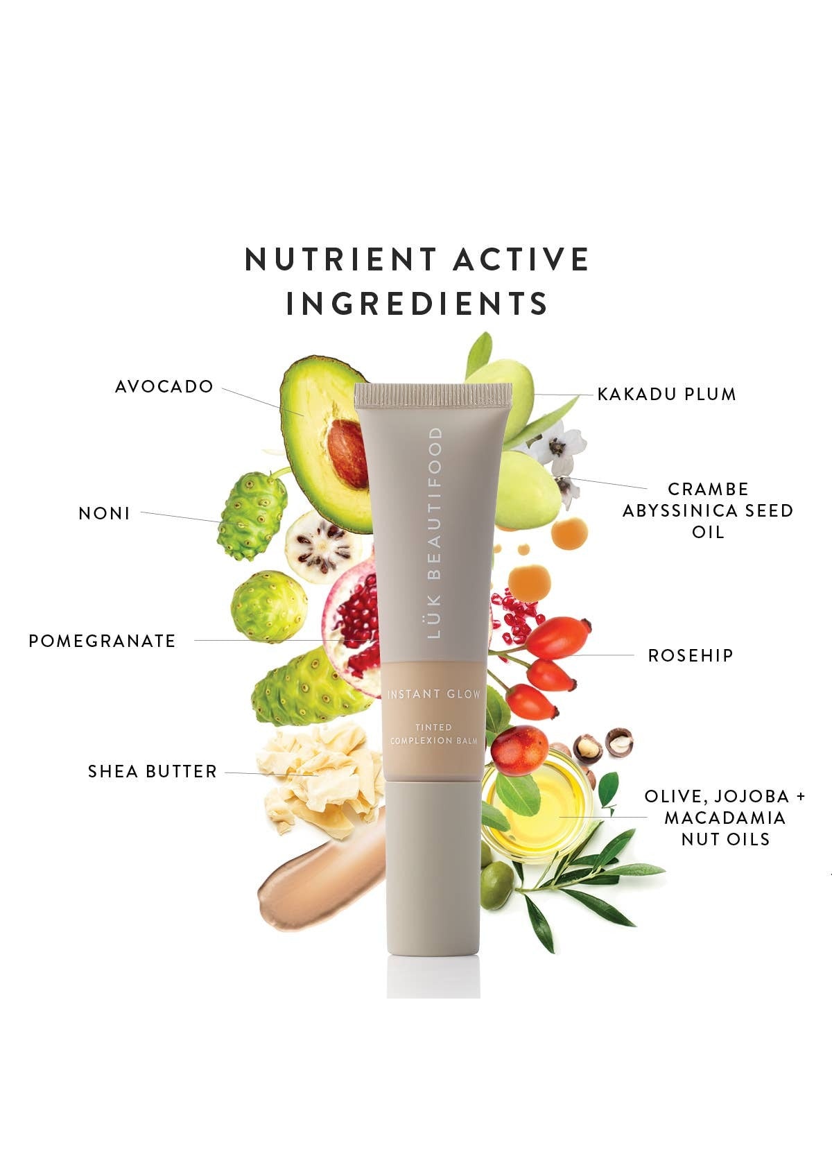 Luk Beautifood - NUDE 2 (Light) - Instant Glow Tinted Complexion Balm 30ml