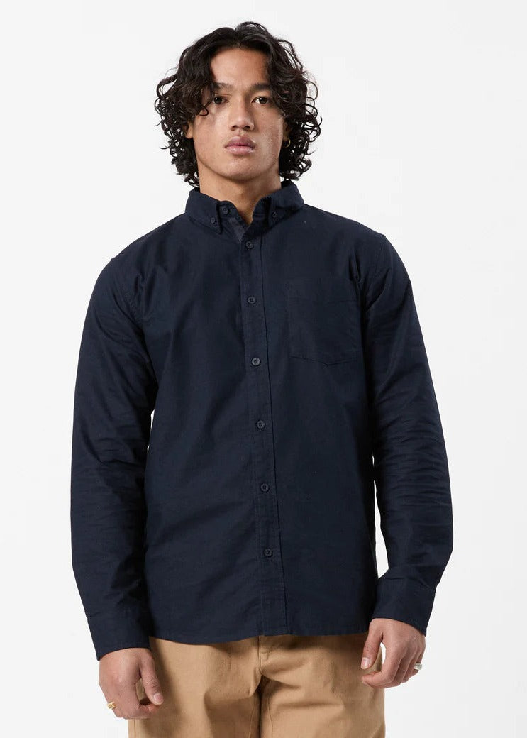 Oxford LS Shirt - Navy