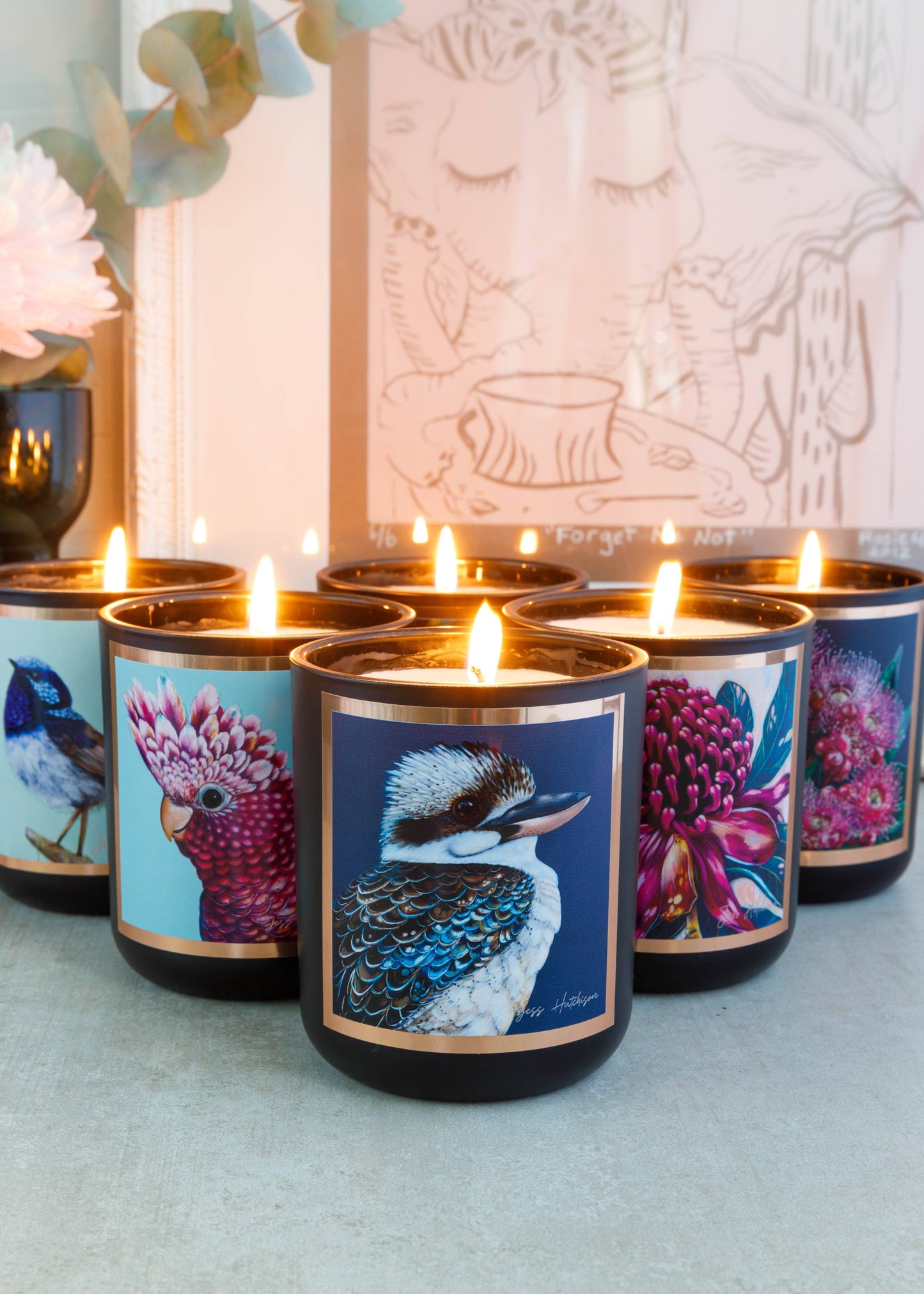Aroma Pot - 50+hrs Australian artist soy candle - Australian Sandalwood