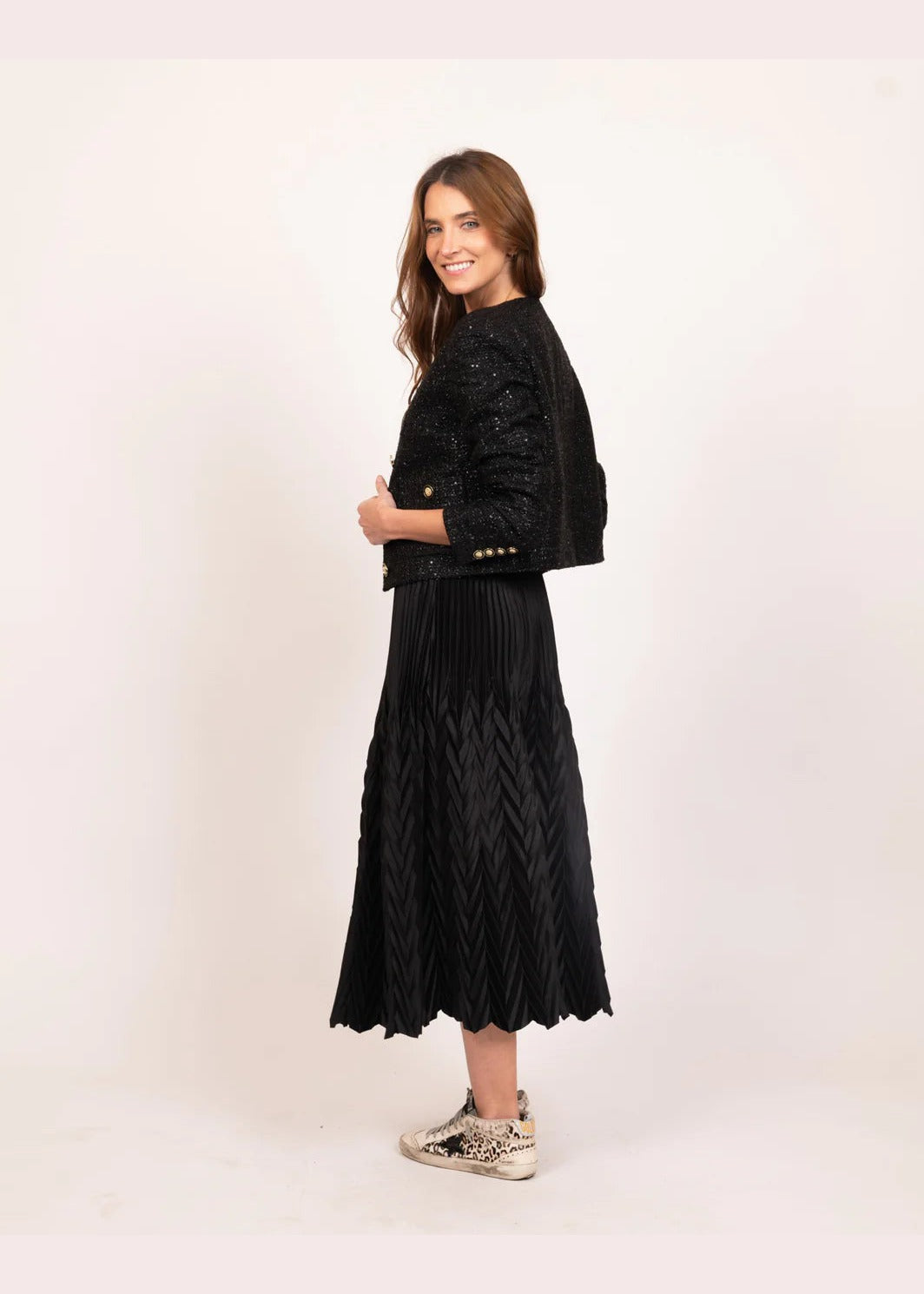 Kate Jacket - Black Tweed