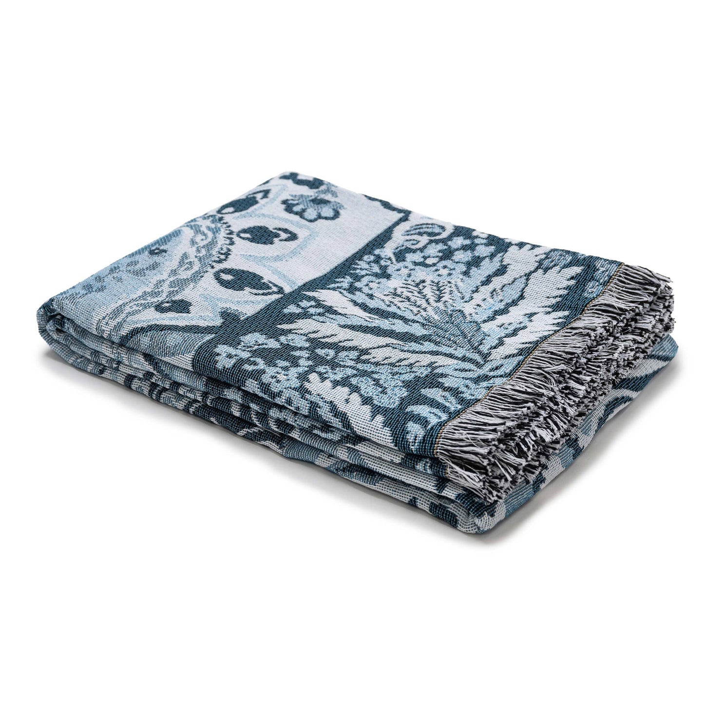 HENDEER - 'Yesterday' Woven Picnic Rug/Throw: Large 170x200cm