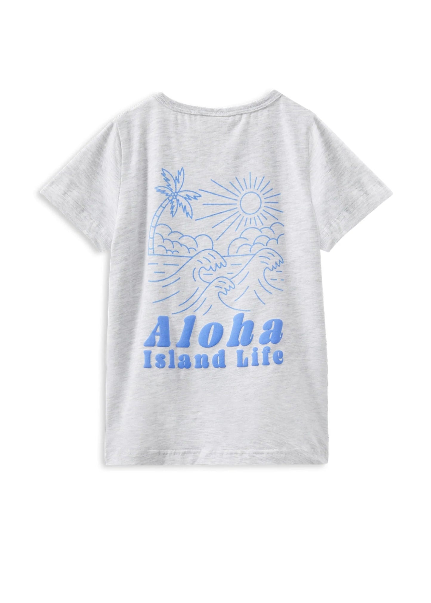 Island Life Tee - Silver Marle