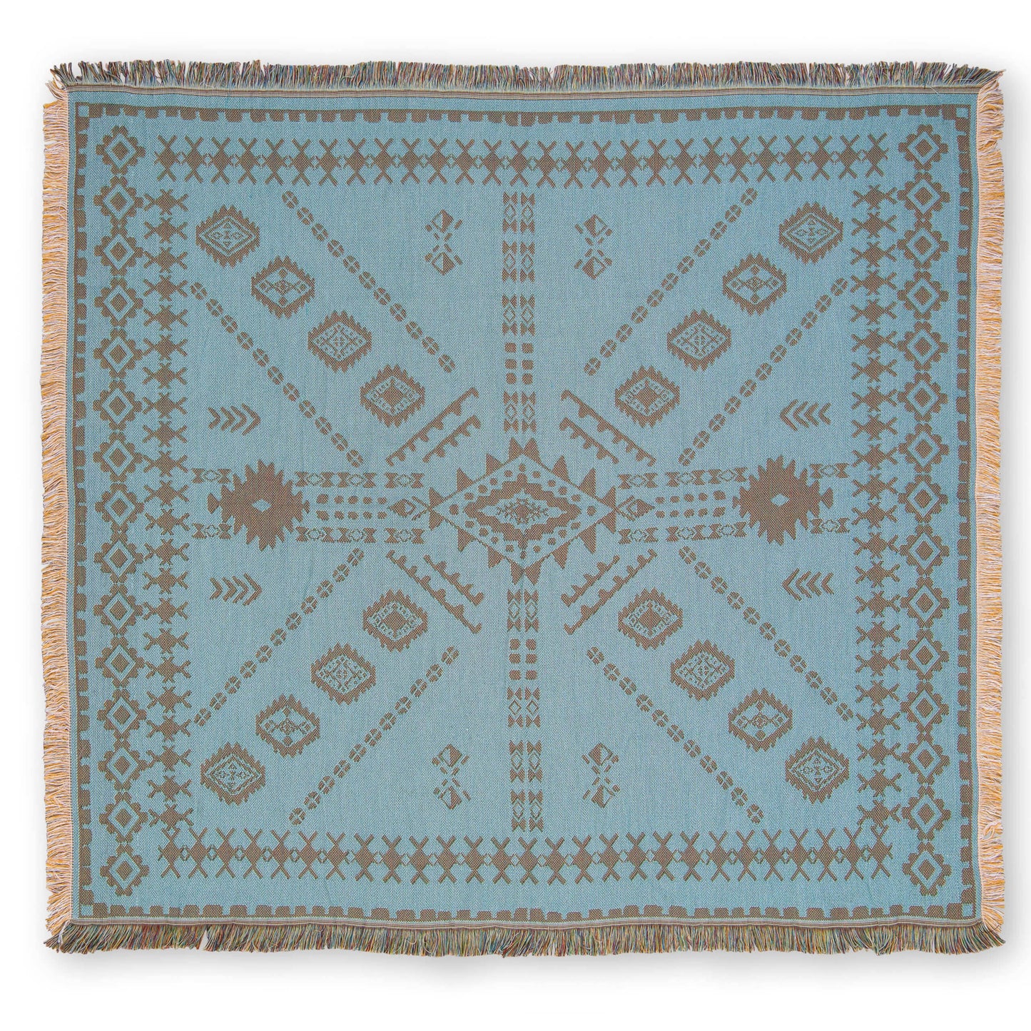 HENDEER - 'Good Day Sunshine' Woven Picnic Rug/Throw: Large 170x200cm