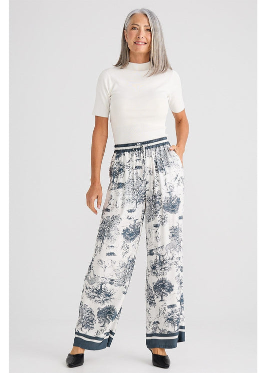 Glenda Pant - Slate Toile