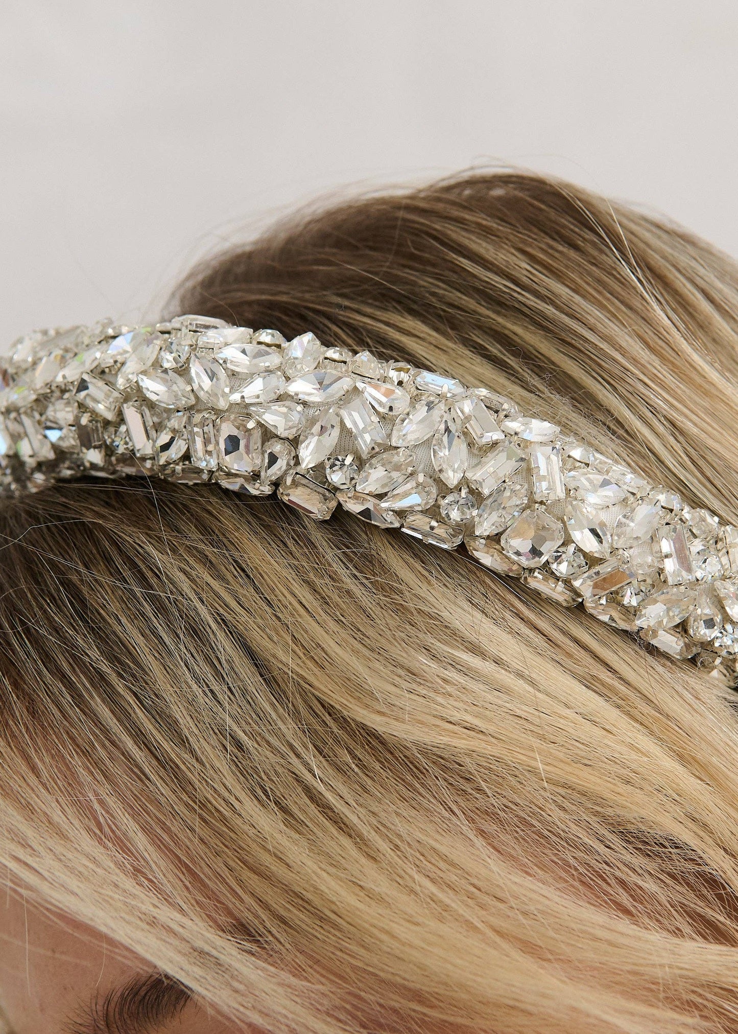 Jennifer Cubic Statement Headband in Silver
