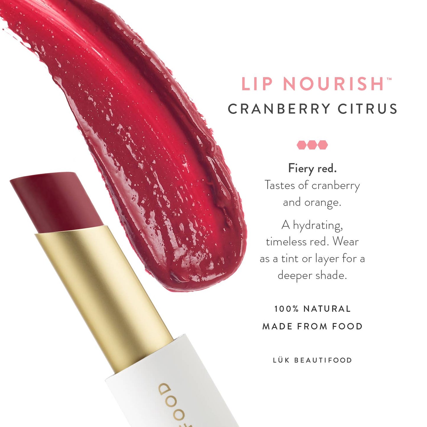 Lip Nourish Lipstick - Cranberry Citrus