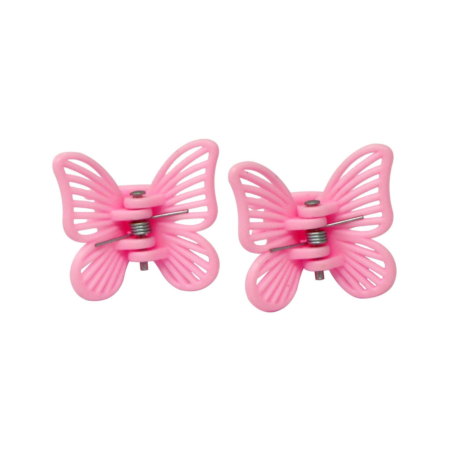 Pink Poppy - Butterfly Claw Hair Clips - (Pack Size: 6)