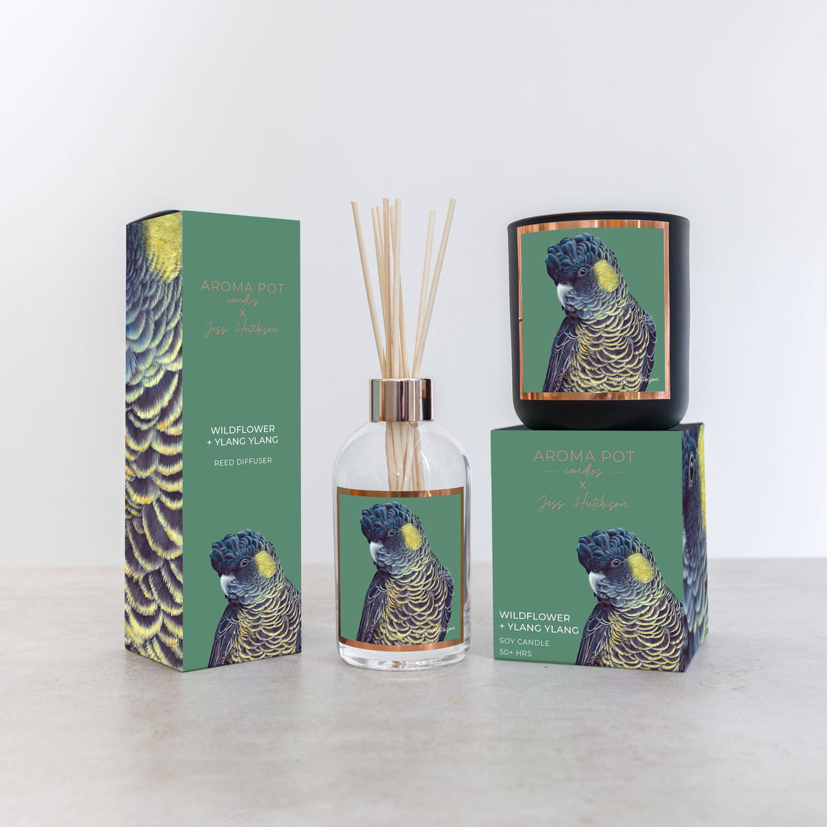 Aroma Pot - Australian artist soy candle | Wildflower + Ylang Ylang | 50+hrs