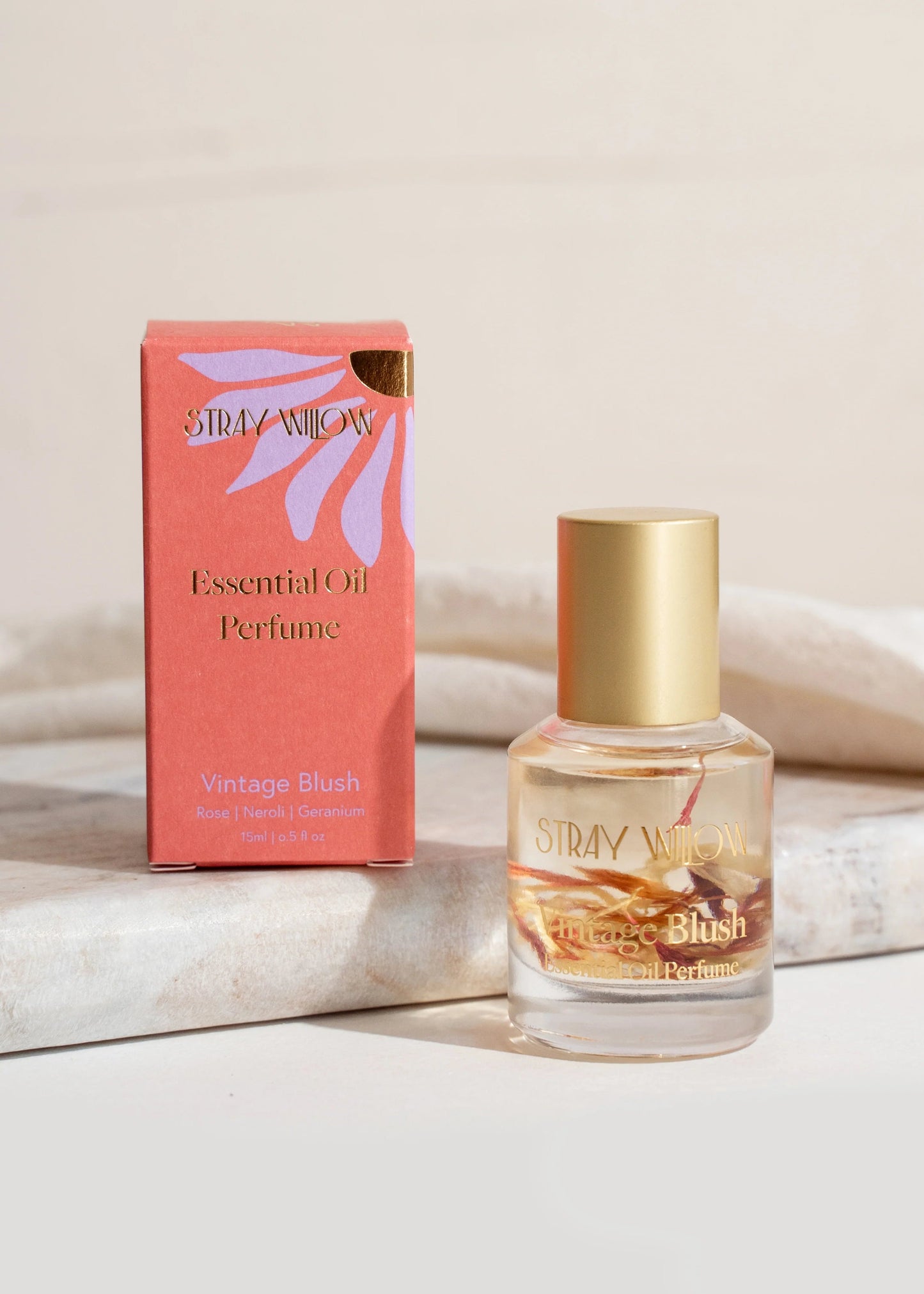 Essential Oil Perfume Roller - Vintage Blush