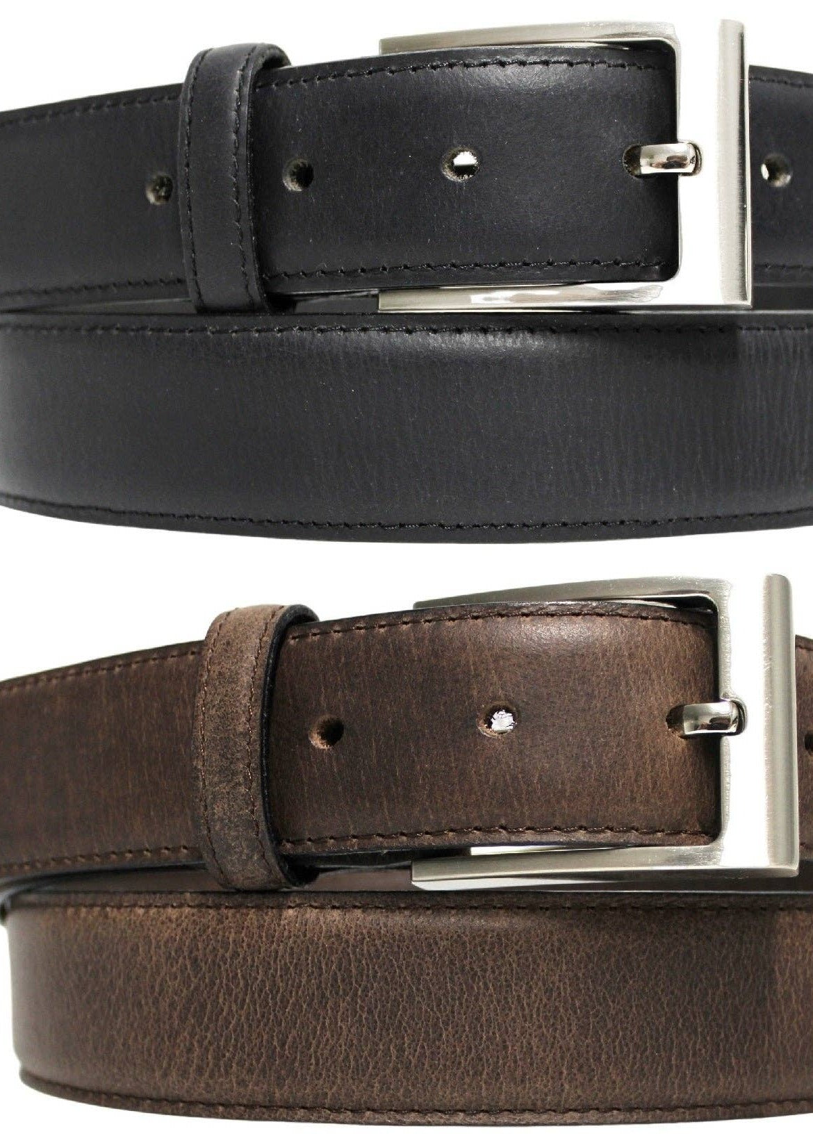 Genuine Leather Quality Men’s Belt Matte Finish - Black / 36 inch