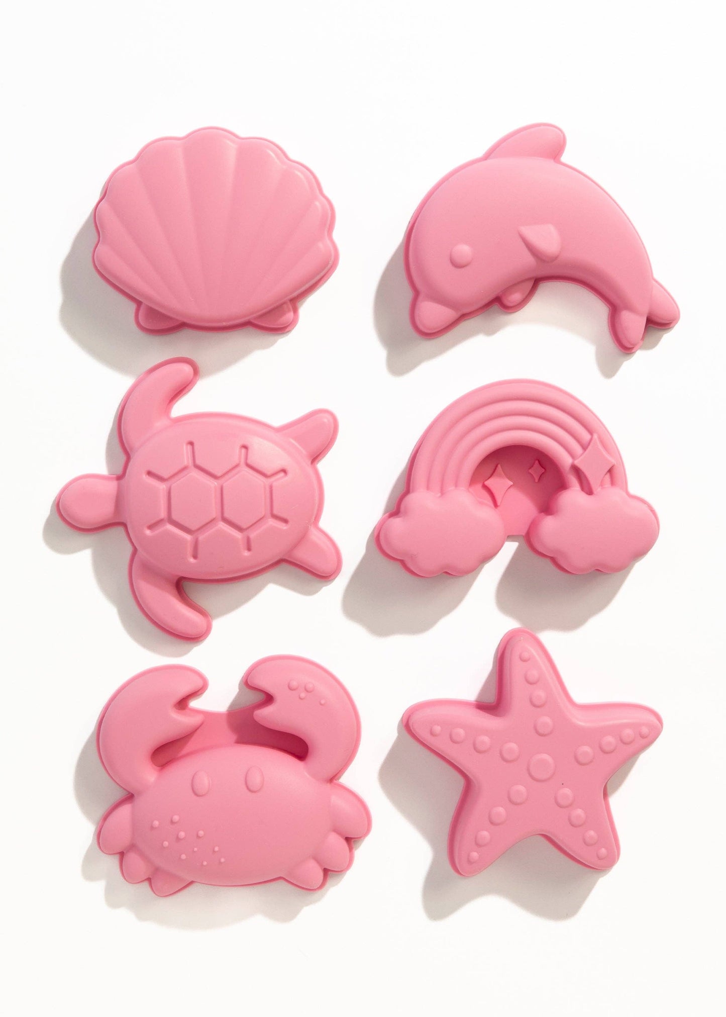 8pc Silicone Bucket Set - Light Pink