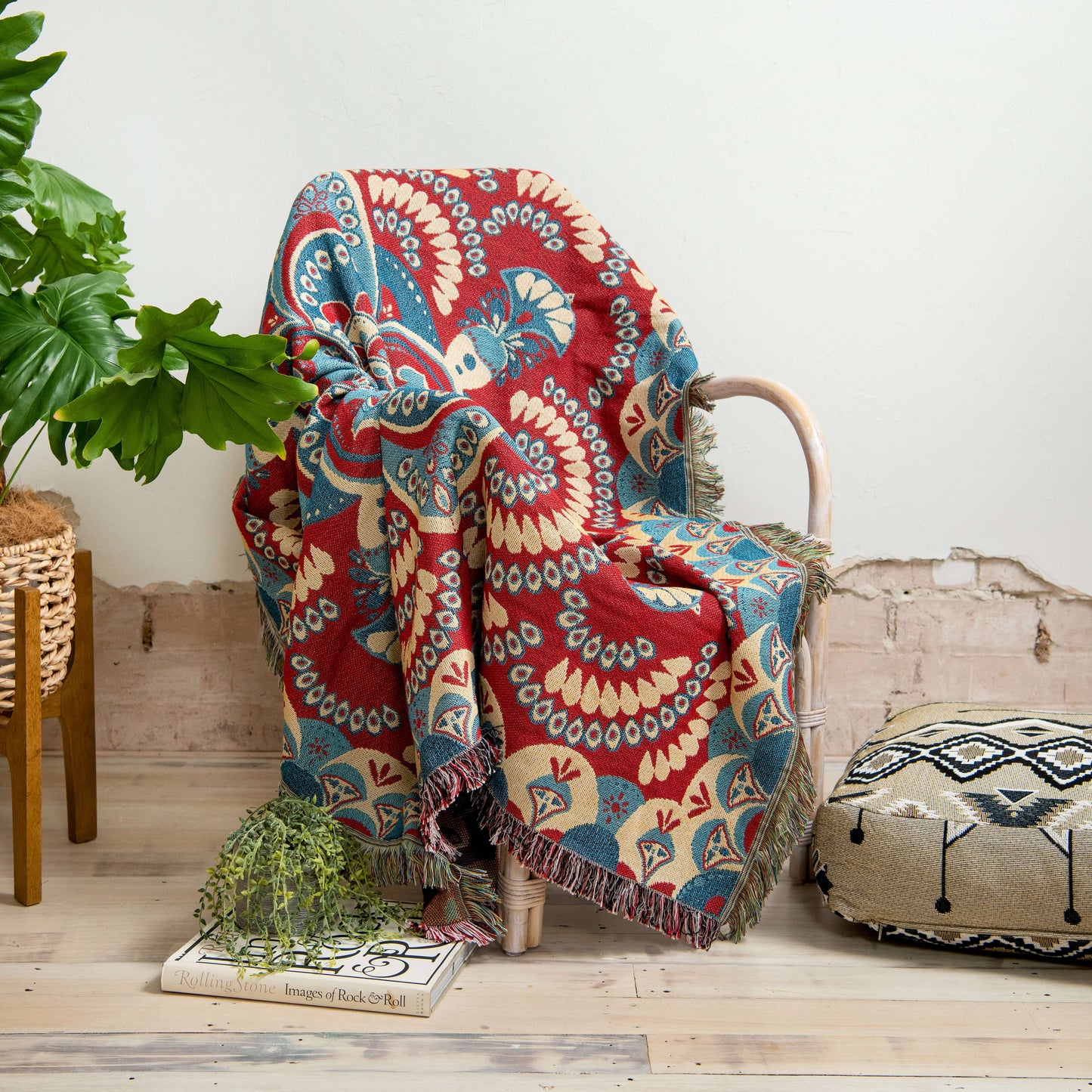 HENDEER - 'You'll Be Mine' Woven Picnic Rug/Throw: Large 170x200cm