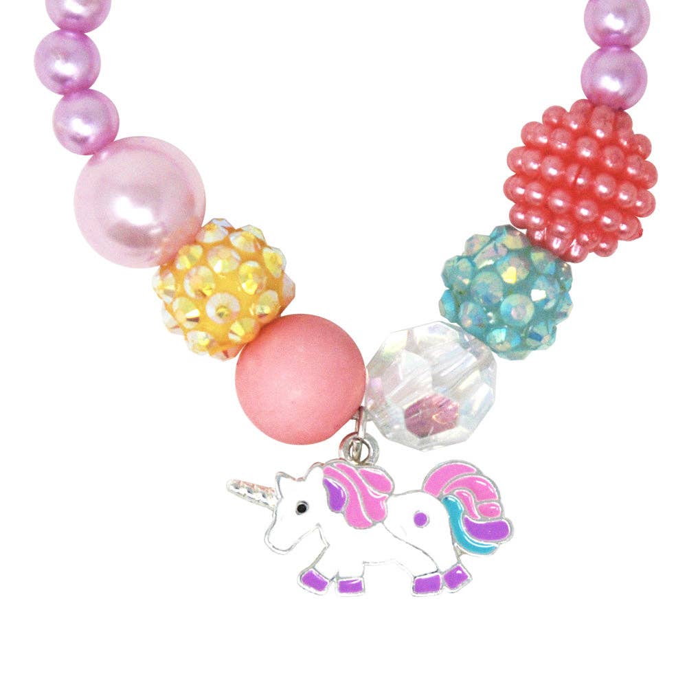 Pink Poppy - My Little Unicorn Necklace