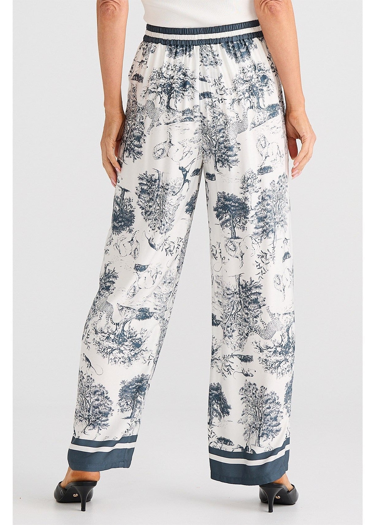 Glenda Pant - Slate Toile