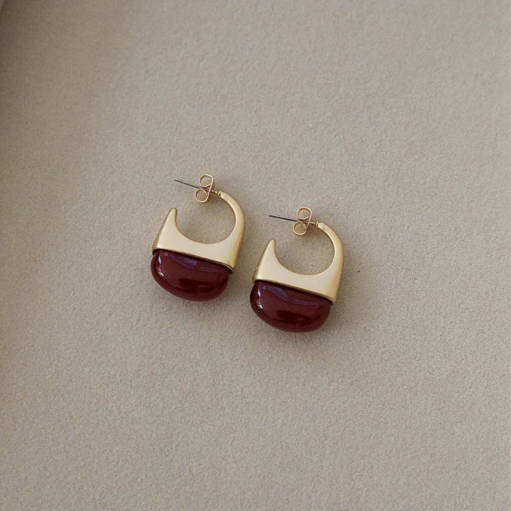 Poppy Earrings - Red