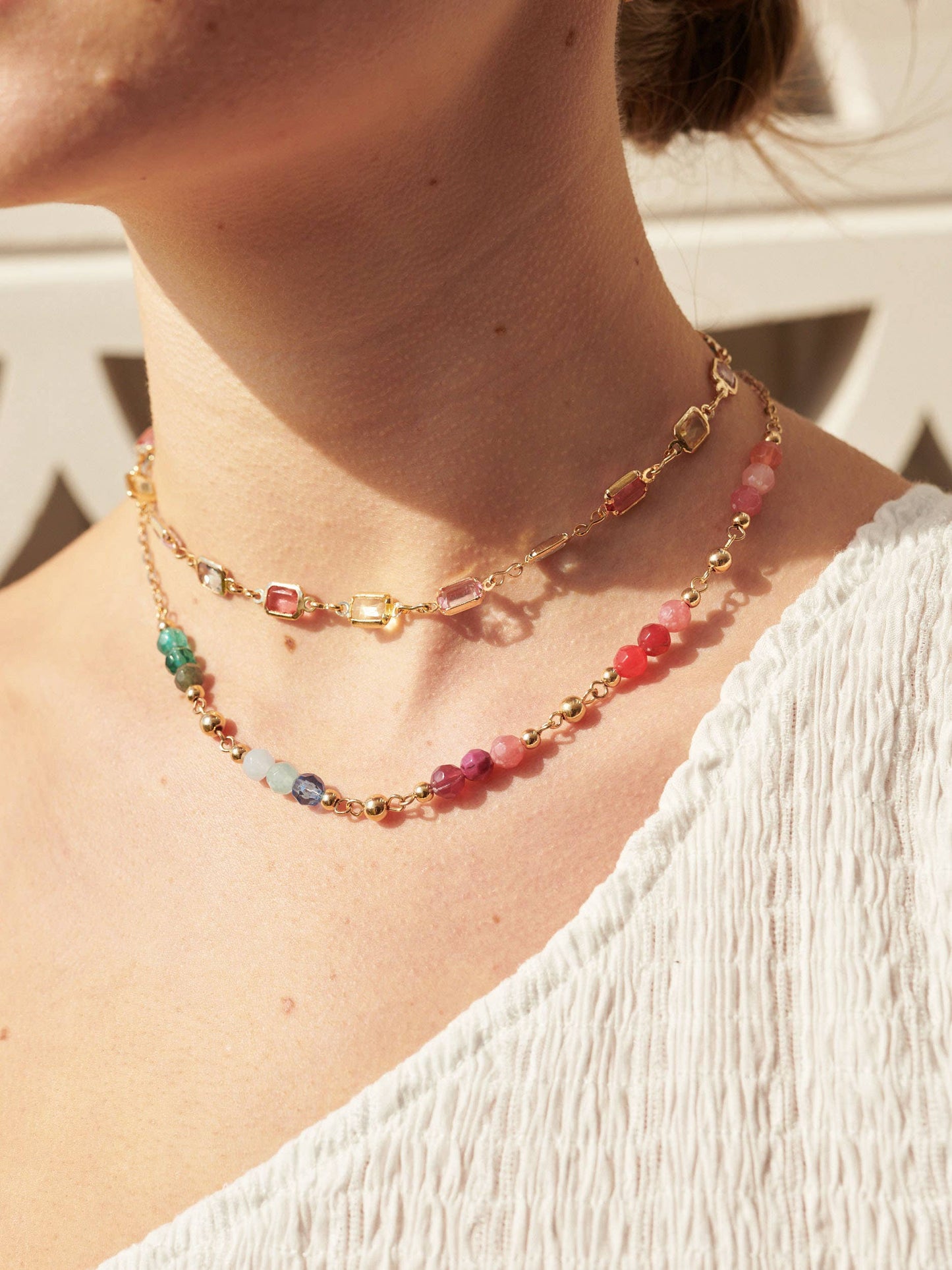 Rye Trio Beads Summer Necklace
