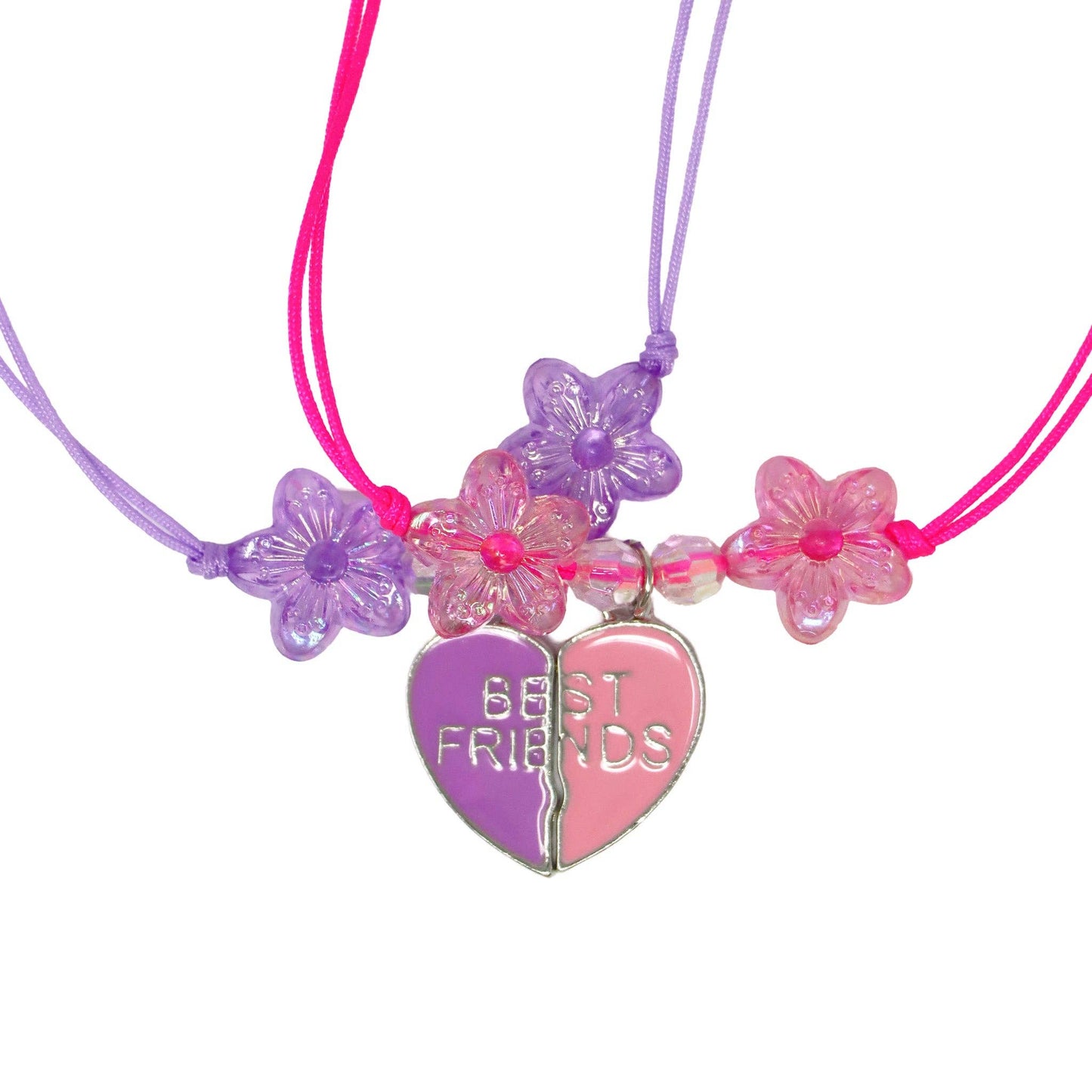 Pink Poppy - BFF Joining Heart Cord Bracelet