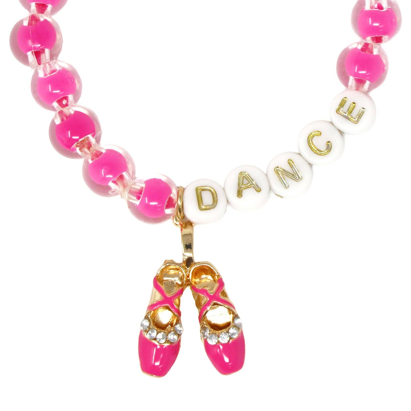 Pink Poppy - Dance Letter Bead Bracelet