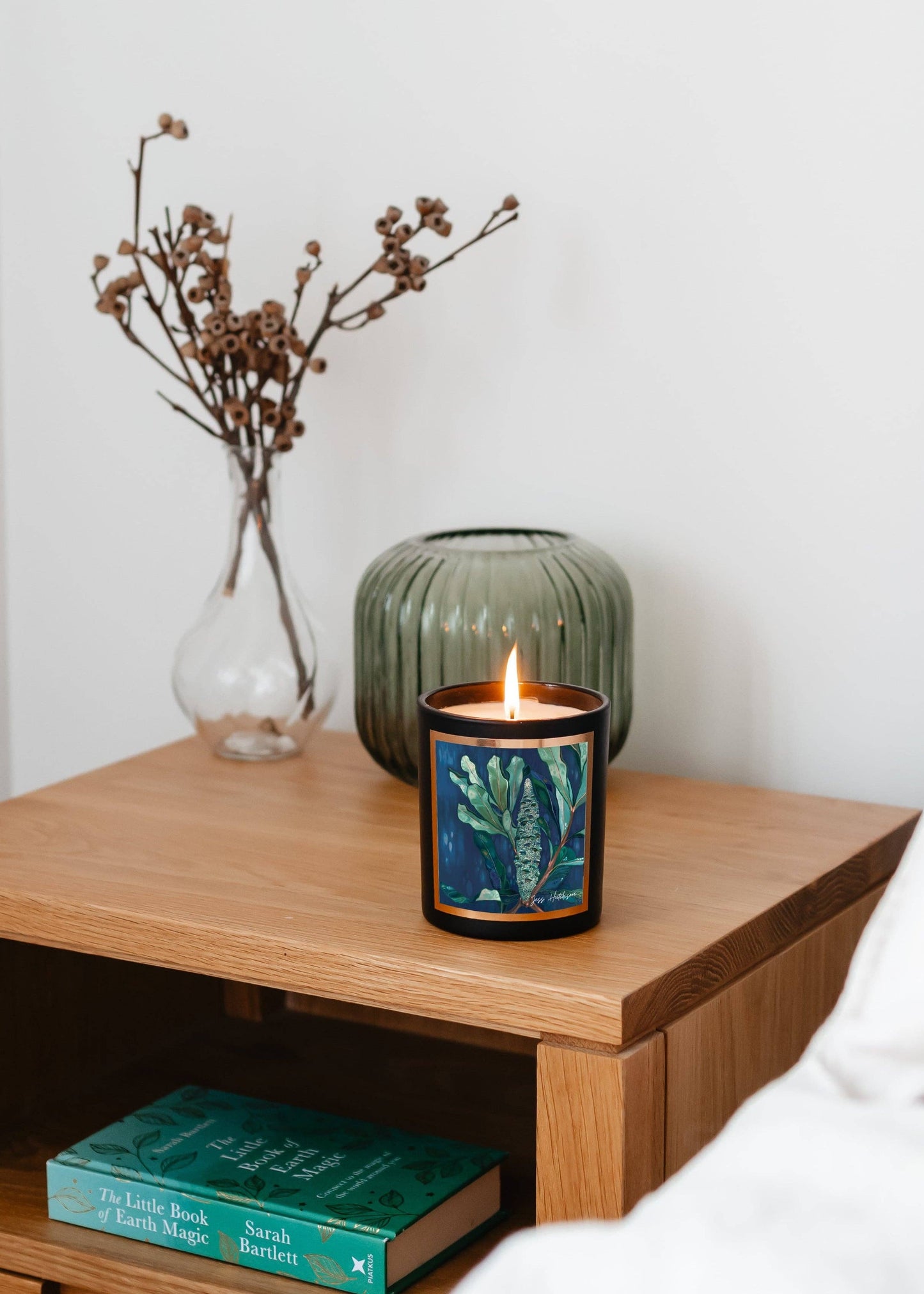 Australian artist soy candle | Native Honeysuckle | 50+hrs