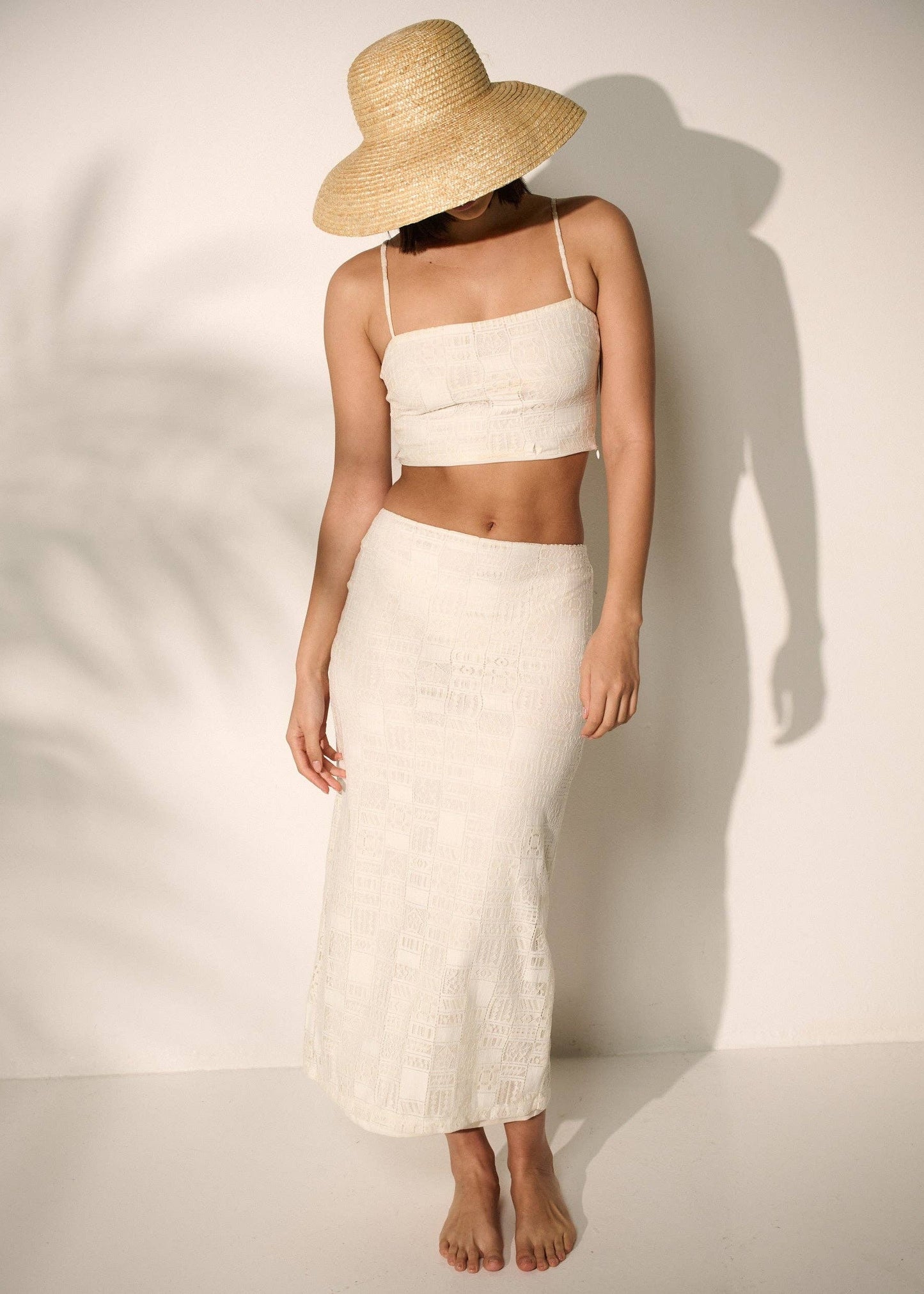 Angels Whisper Accessories - Wide Brim Straw Bucket Hat
