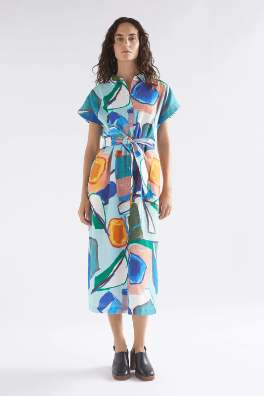 Tilko Shirt Dress - Sun Print