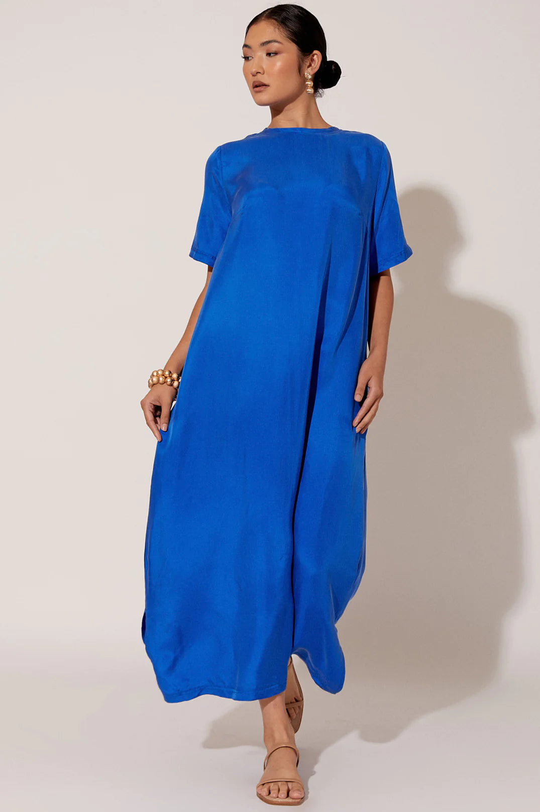 Ryan Cupro Maxi Dress - Cobalt