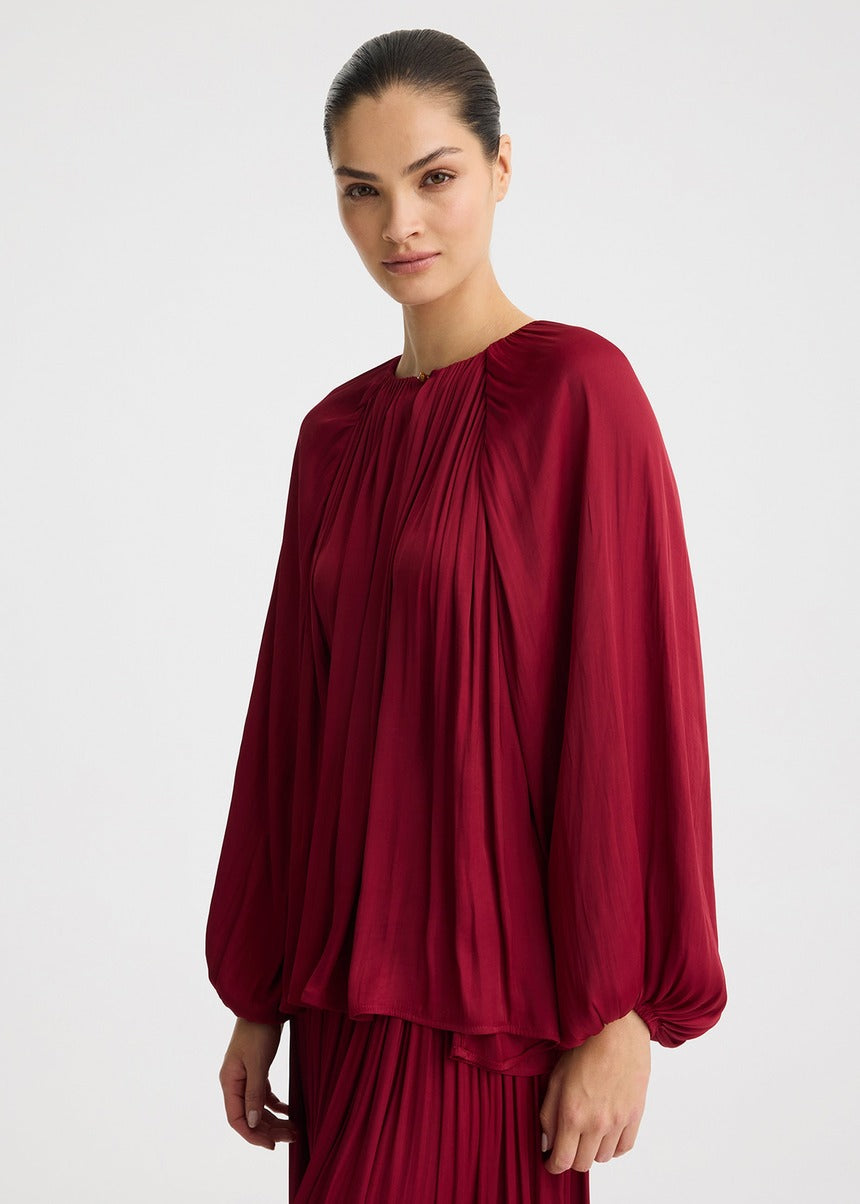 Vivienne Blouse - Burgundy