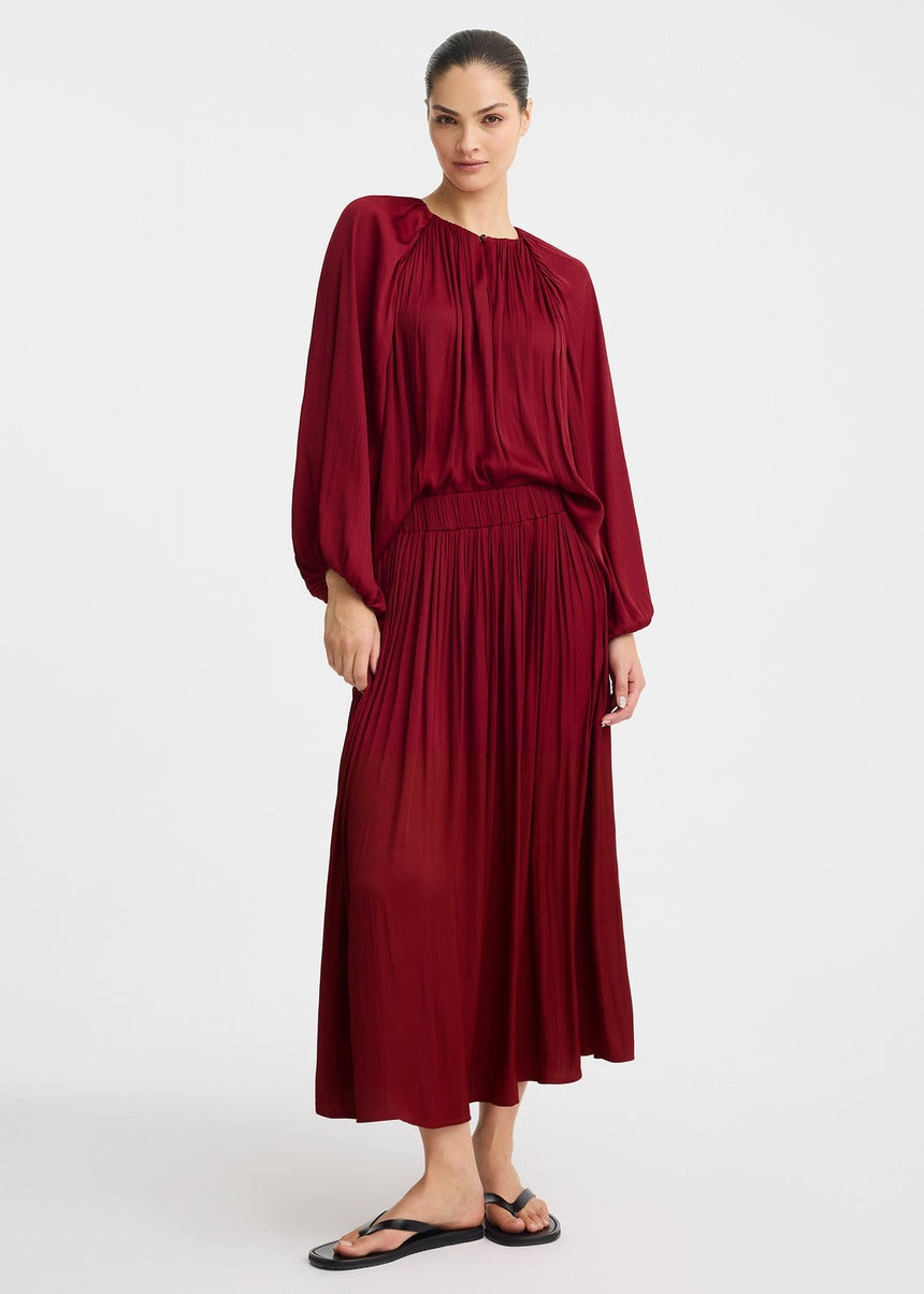 Vivienne Blouse - Burgundy