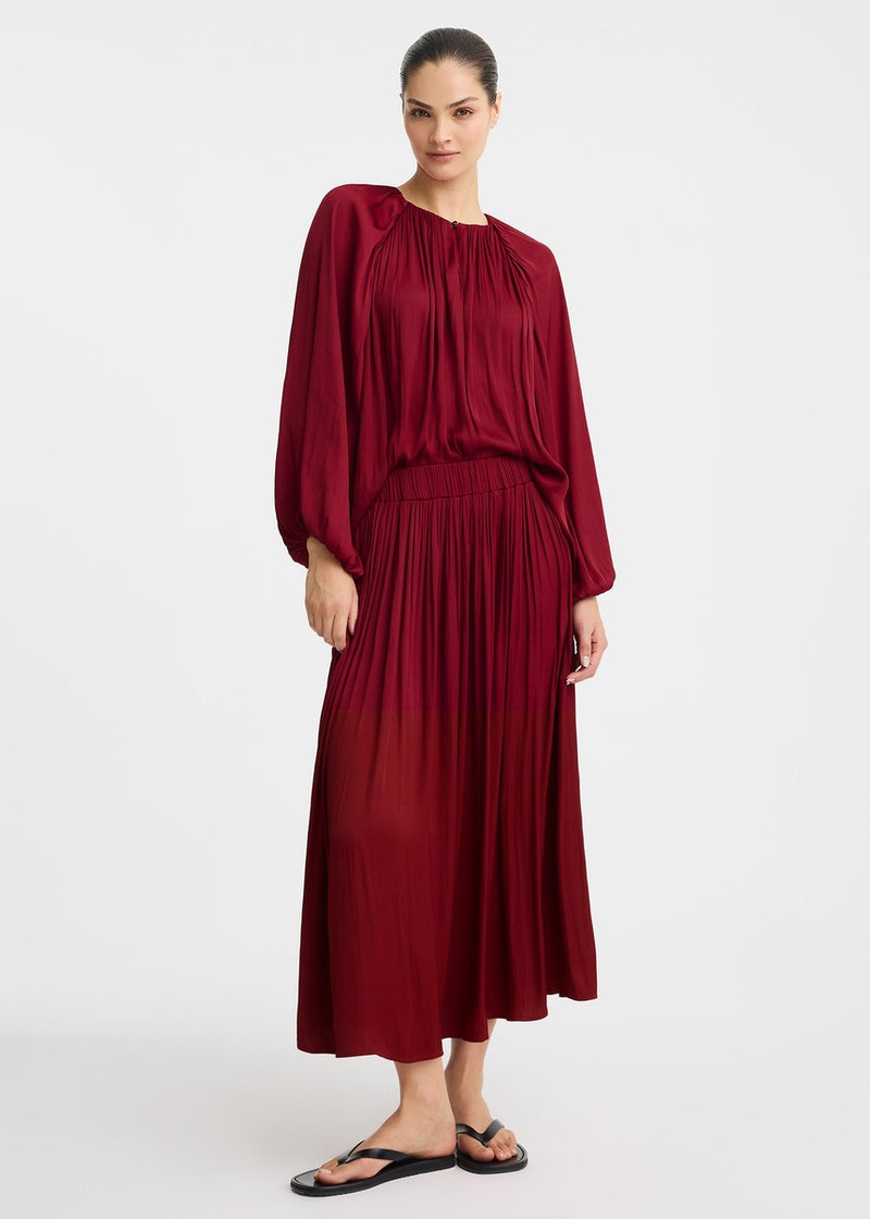 Vivienne Blouse - Burgundy