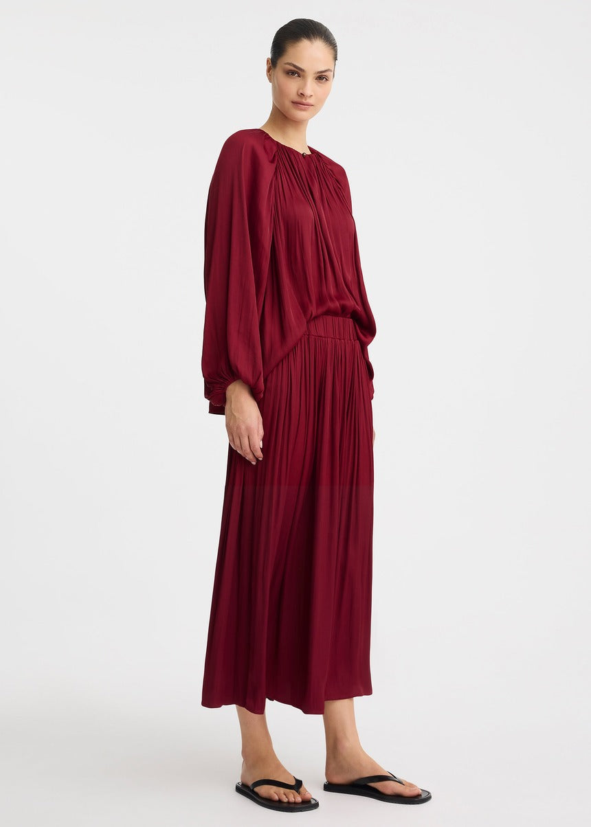 Vivienne Blouse - Burgundy