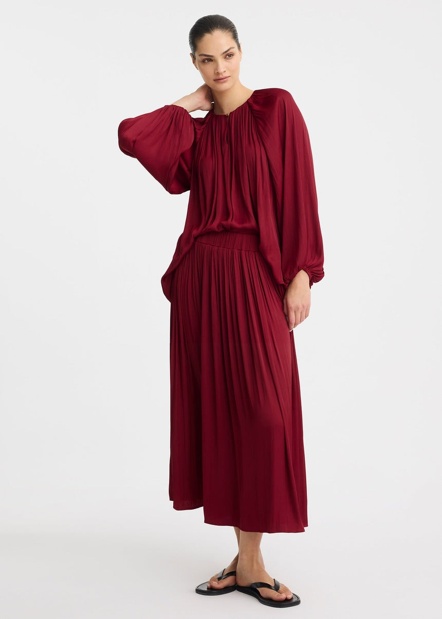 Vivienne Blouse - Burgundy