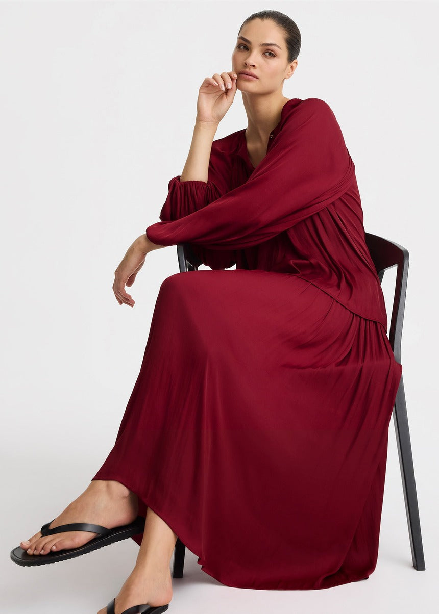 Vivienne Blouse - Burgundy