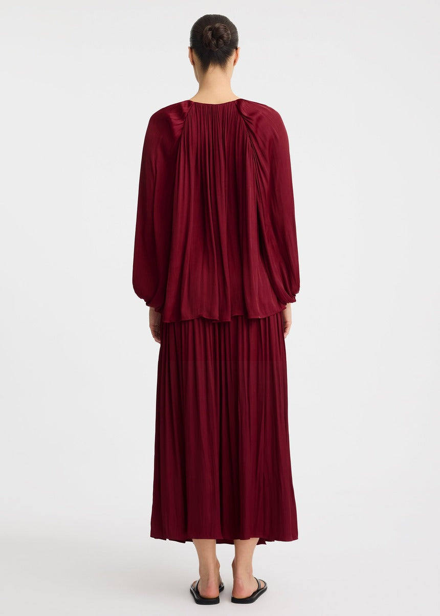 Vivienne Blouse - Burgundy