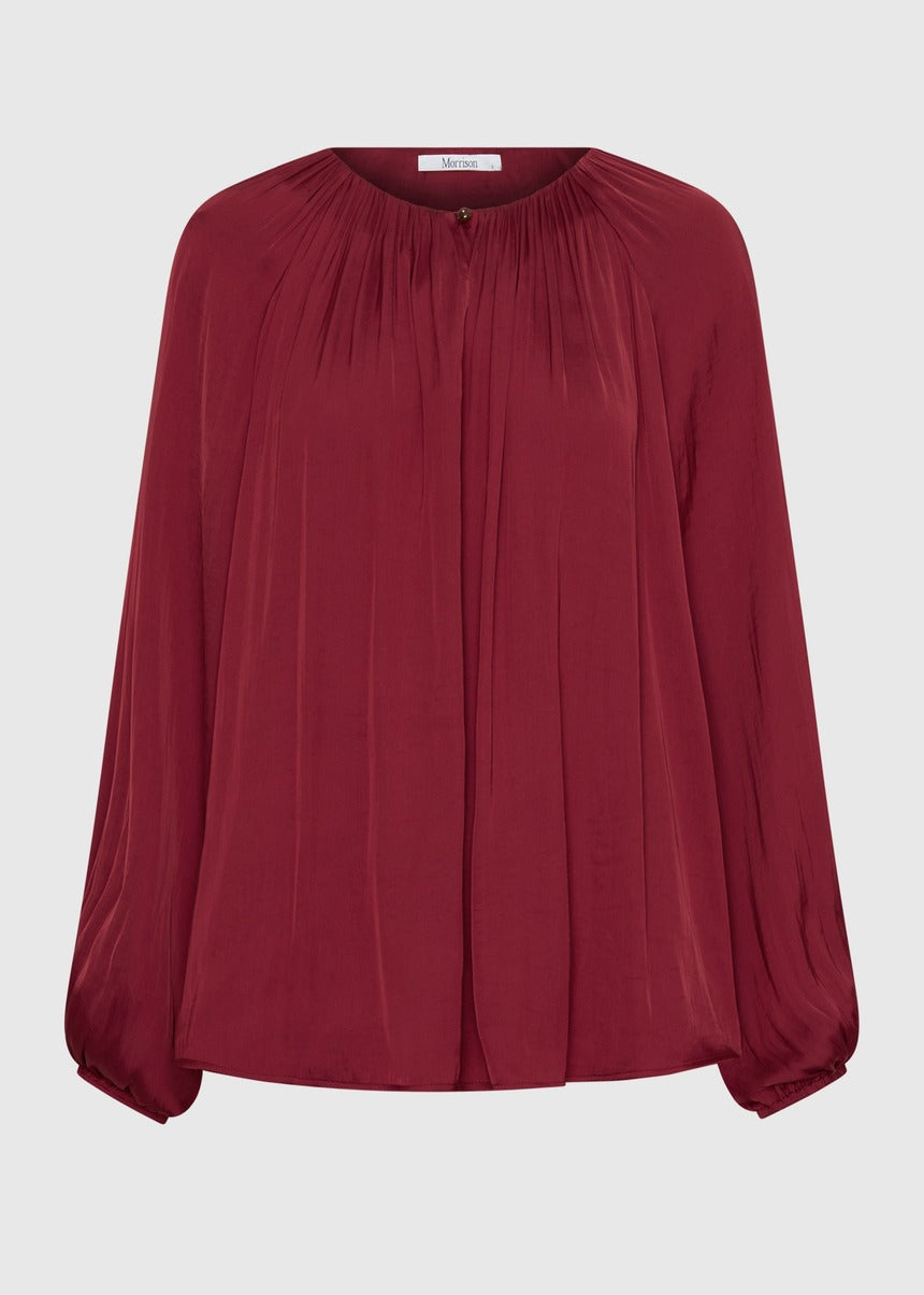 Vivienne Blouse - Burgundy