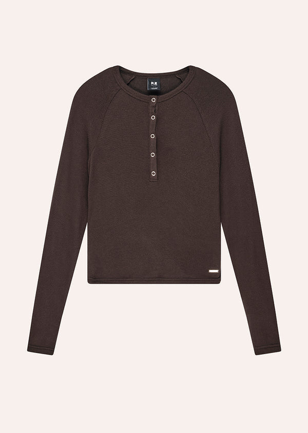 Haven long sleeve top coffee
