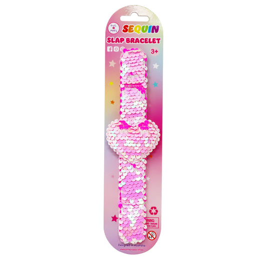 Heart Sequin Slap Bracelet