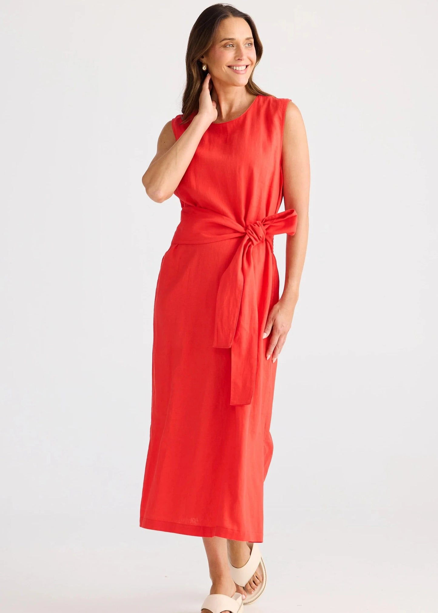 Turning Point Dress - Poppy Red