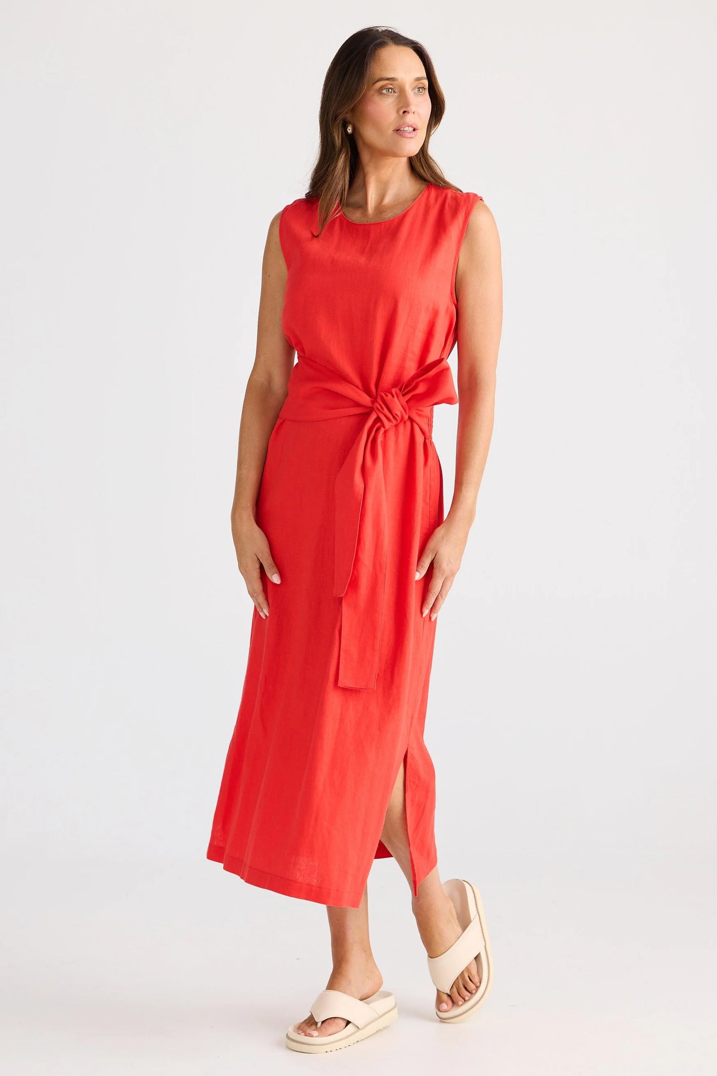 Turning Point Dress - Poppy Red