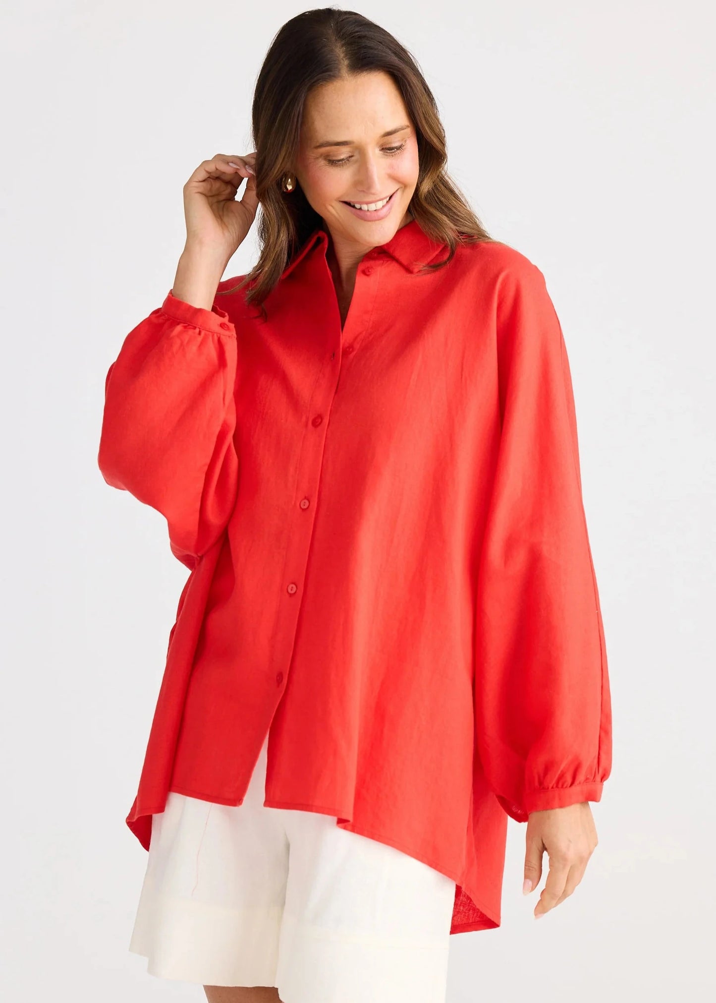 Monty Shirt - Poppy Red