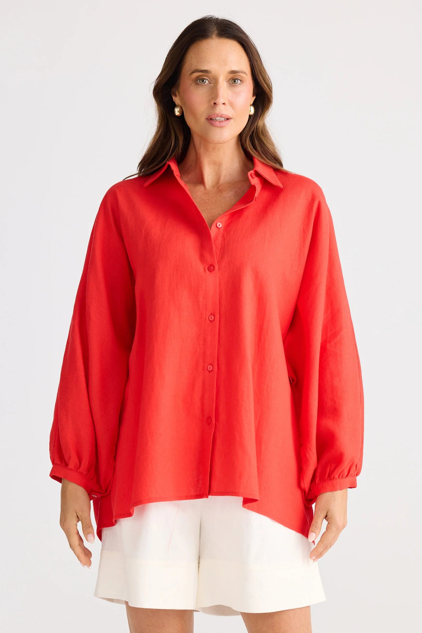 Monty Shirt - Poppy Red