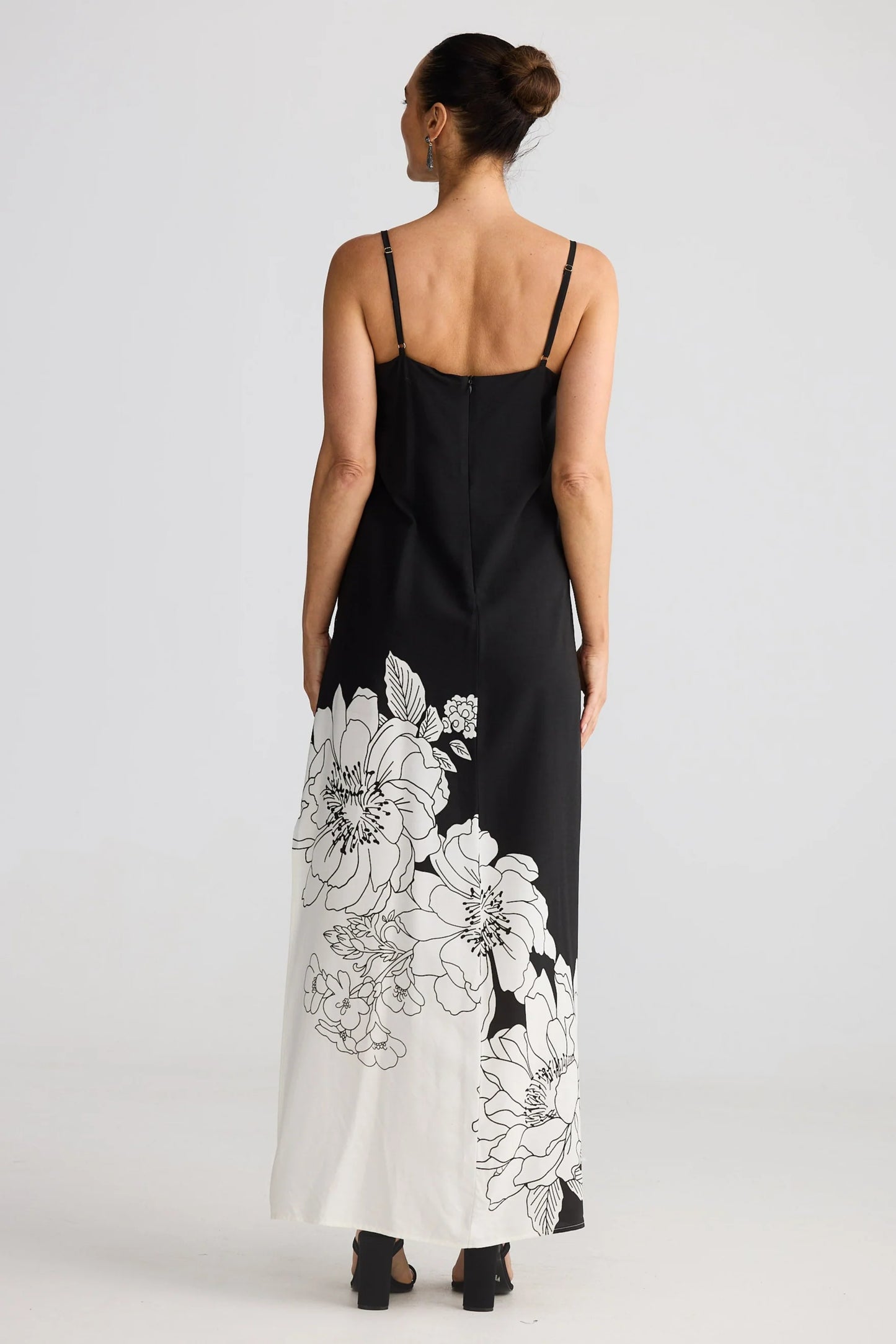 Angelique Maxi Dress - Noir Bloom