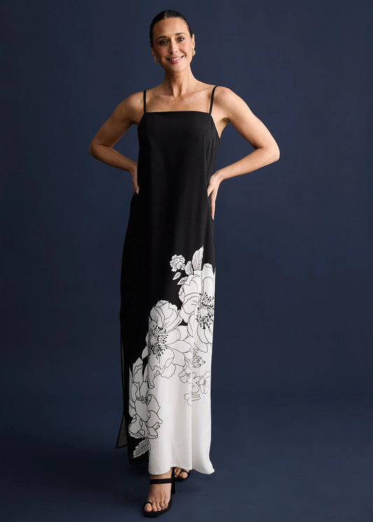 Angelique Maxi Dress - Noir Bloom