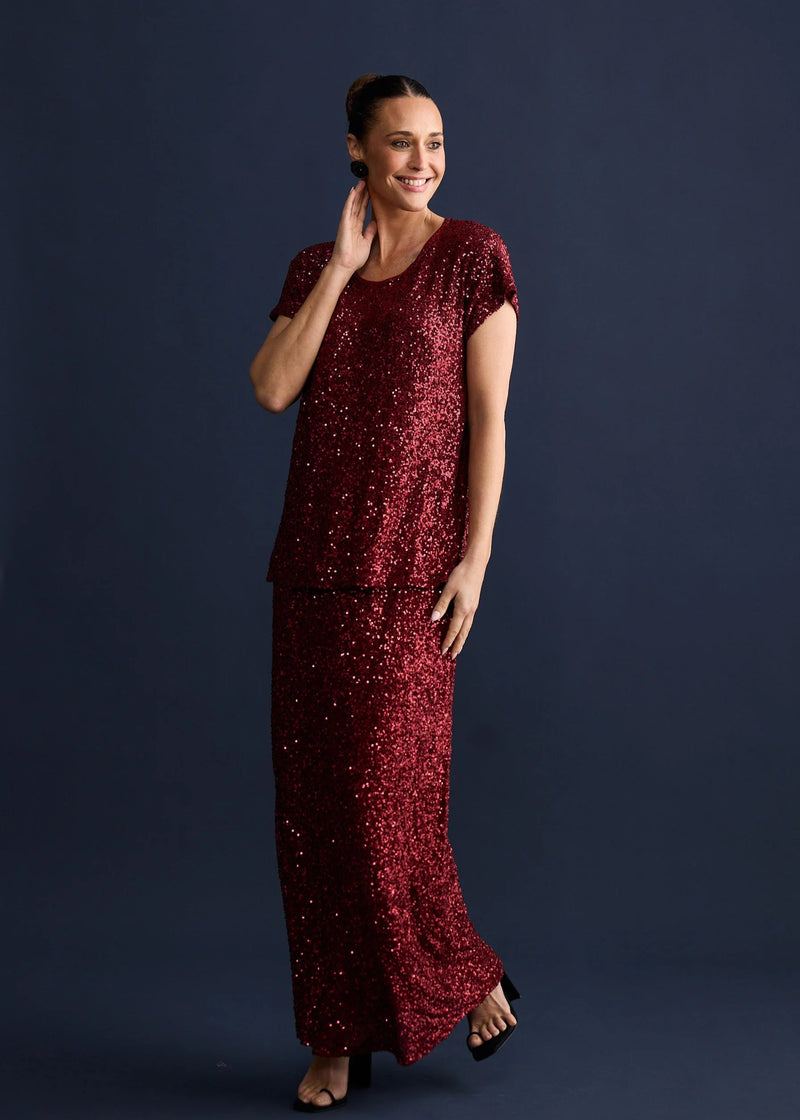 Shari Skirt - Garnet