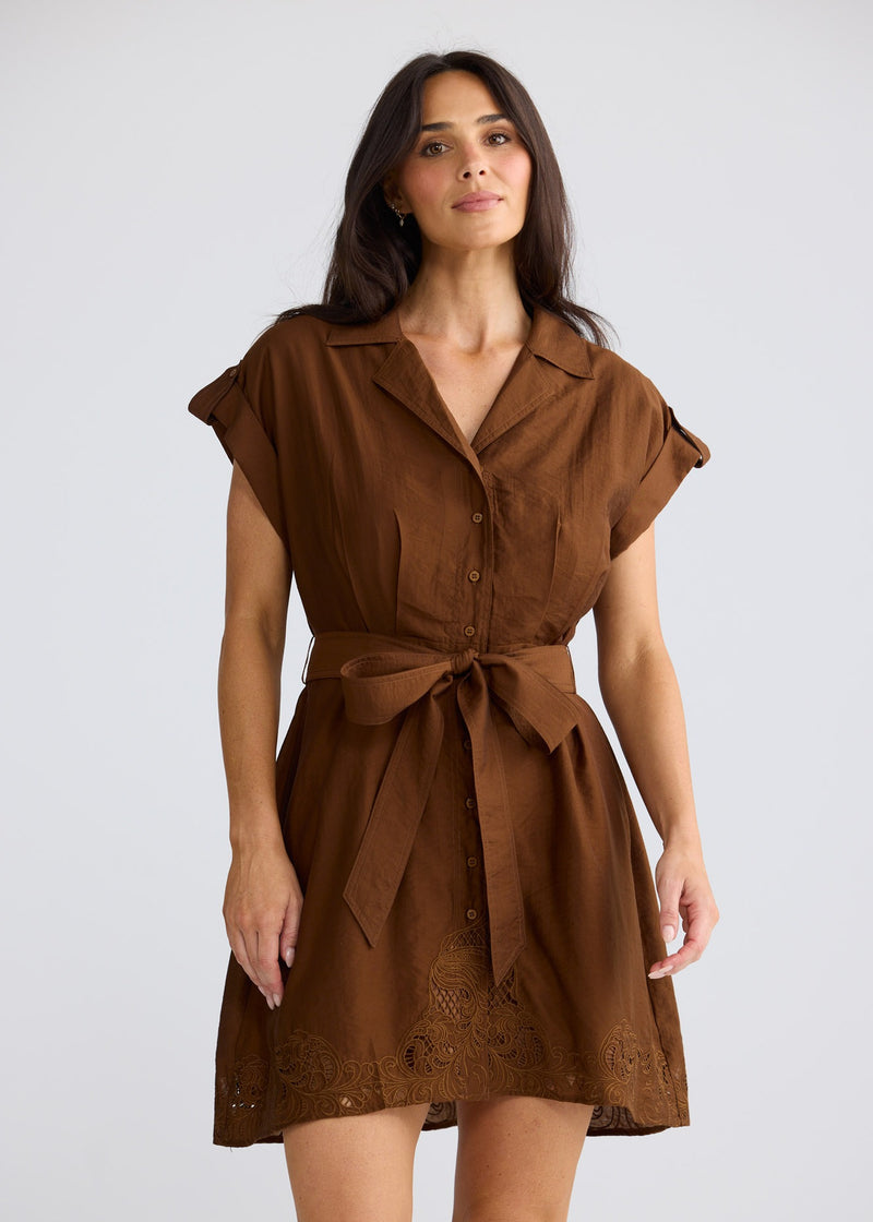 Versailles Short Dress - Bronze