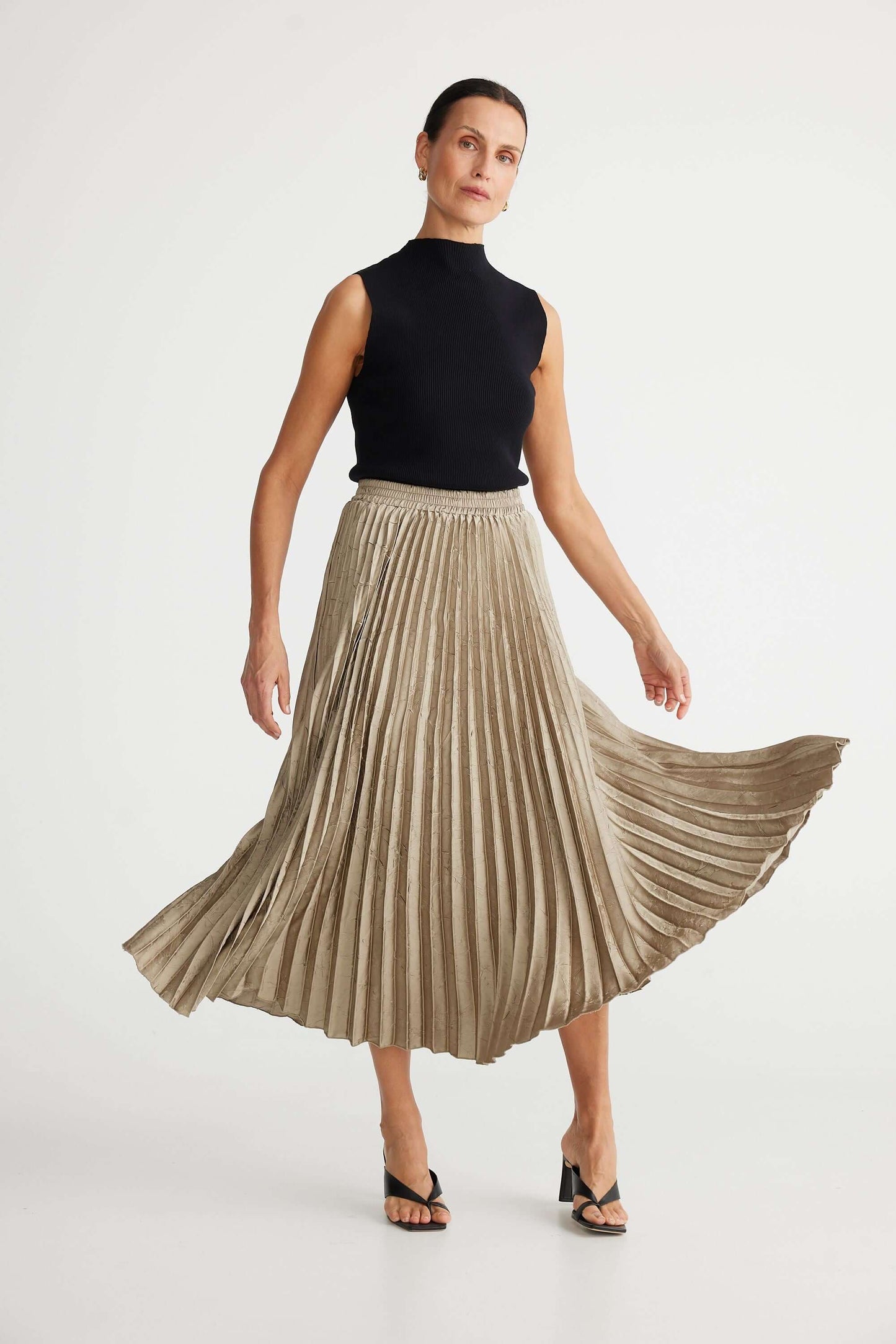 Alias Pleated Skirt - Oyster